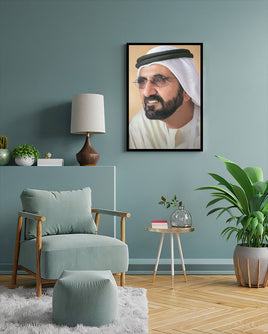 Mohammed bin Rashid Al Maktoum Poster with Frame
