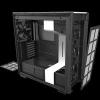 NZXT H710 Mid Tower PC Gaming Case - Front I/O USB Type-C Port - Quick-Release Tempered Glass Side Panel White
