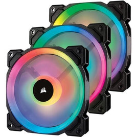 Corsair LL Series LL120 RGB, 120mm Dual Light Loop RGB LED PWM Fan, 3 Fan Pack with Lighting Node PRO