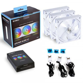 Lian Li UNI Fan AL120 Digital Addressable RGB 120 Fan Triple Pack - White