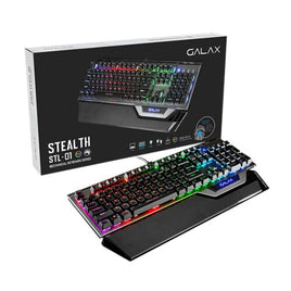 Galax Stealth 01 Blue Switch 104 US Layout Gaming Keyboard