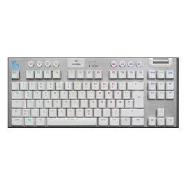 Logitech G915 TKL Tenkeyless Lightspeed Wireless RGB Mechanical Gaming Keyboard - White