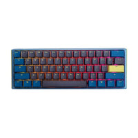 Ducky One 3 Mini RGB DayBreak Silent Red Switch Mechanical Gaming Keyboard (Arabic Layout) - Blue/Yellow