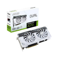 Asus Dual RTX 4070 White Edition 12GB GDDR6X Graphics Card - DLSS 3