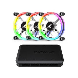 Zalman LF120A3 120mm RGB Ring LED Case Fan-3 Packs