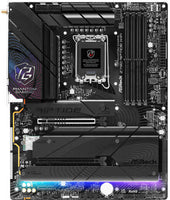 ASRock PHANTOM GAMING Z790 Riptide WiFi ATX DDR5 LGA1700 Motherboard, Intel Z790 Chipset, Wi-Fi 7 / 2.5G LAN, PCIe 5, 5x M.2, HDMI / DP, USB-C / 2.0