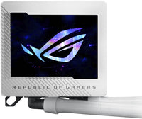 Asus ROG RYUJIN III 360 ARGB White 360mm Radiator, 3.5" Full Color LCD, 3x 120mm Magnetic Daisy-chainable Fan, 21.08 CFM Airflow, 2200 RPM Speed, PWM/ DC Control