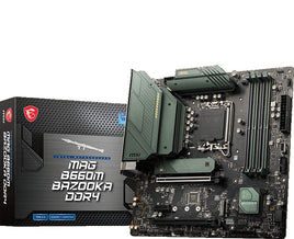 MSI Mag B660M Bazooka DDR4 MATX Motherboard, LGA 1700 Socket, 2.5G LAN, M.2 Shield Frozr, Supports AMD Crossfire, HDMI, Displayport