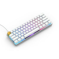 Glorious GMMK White Ice Edition Brown Switch Mechanical Keyboard - Compact