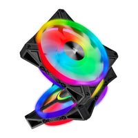 Corsair iCUE QL140 RGB 140mm PWM Dual Fan Kit with Lighting Node CORE Cooling Fans