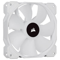 Corsair iCUE SP120 RGB Elite Performance 120mm White PWM Fan - Triple Pack with Lighting Node CORE