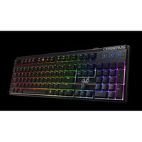 Asus Cerberus Mech RGB Keyboard mechanical gaming keyboard with RGB backlit effects, 100% anti-ghosting N-key rollover (NKRO), and dedicated hot keys for gaming shortcuts