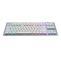 Logitech G915 TKL Tenkeyless Lightspeed Wireless RGB Mechanical Gaming Keyboard - White