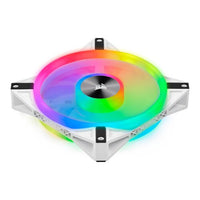 Corsair iCUE QL140 RGB 140mm PWM Dual Fan Kit with Lighting Node CORE Cooling Fan - White