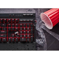 Corsair K68 Mechanical Backlit LED Dust and Spill Resistant Linear & Quiet Gaming Keyboard - Cherry MX Red