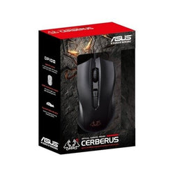 Asus Cerberus Mouse Ambidextrous optical gaming mouse with four-stage DPI switch and convenient LED indicator