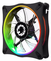GameMax RL 300 RAINBOW 3pcs 120mm Cooling Fan in a kit package, 3x120mm 21LEDs Rainbow dual ring fan, RF remote controller, Fan with Anti-Vibration rubber gaskets