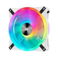 Corsair iCUE QL140 RGB 140mm PWM Dual Fan Kit with Lighting Node CORE Cooling Fan - White