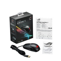 Gaming Mouse ASUS P303 ROG Strix Impact Aura RGB USB Wired Optical Ergonomic Ambidextrous