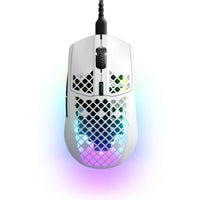 SteelSeries AeroX 3 (2022) Ultra Lightweight Wired Gaming Mouse - Snow