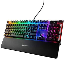 SteelSeries Apex Pro Mechanical Gaming Keyboard, Adjustable Actuation Switches, OLED Smart Display, RGB Backlit - Black