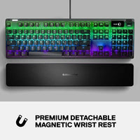 SteelSeries Apex Pro Mechanical Gaming Keyboard, Adjustable Actuation Switches, OLED Smart Display, RGB Backlit - Black