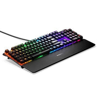 SteelSeries Apex Pro Mechanical Gaming Keyboard, Adjustable Actuation Switches, OLED Smart Display, RGB Backlit - Black