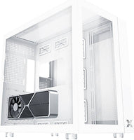 Xigmatek AQUARIUS PRO ARCTIC Gaming Case, Tempered Glass Design, Superior Airflow & Ventilation, Up to 360mm Radiator Size, Placement Up to10 x 120mm Fans, Easy Cable Management, White