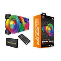 Cougar VORTEX RGB SPB 120 PWM 3 Pack Fans with Remote Control