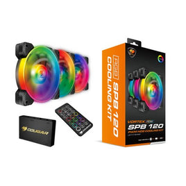 Cougar VORTEX RGB SPB 120 PWM 3 Pack Fans with Remote Control