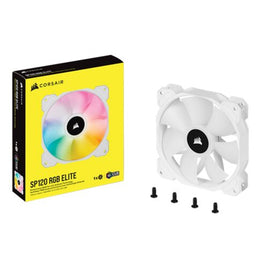 Corsair iCUE SP120 RGB Elite Performance 120mm White PWM Fan - Single Pack