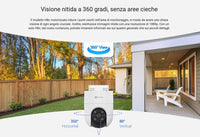 EZVIZ H8C Security Camera, 1080p Outdoor WiFi Camera with Active Defense, AI Human Motion Detection with Auto Tracking, 360° Color Night Vision, Two Way Talk, Weatherproof, Works with Amazon Alexa