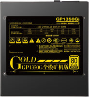 Segotep 1250W GP1350G 80+ Gold Full Modular ATX PC Computer Mining Power Supply Gaming PSU For AMD Crossfire Active PFC 93.8% Efficiency