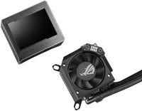 Asus ROG RYUJIN III 360 ARGB Black 360mm Radiator, 3.5" Full Color LCD, 3x 120mm Magnetic Daisy-chainable Fan, 21.08 CFM Airflow, 2200 RPM Speed, PWM/ DC Control