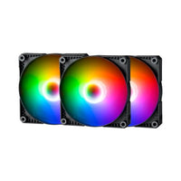 Phanteks SK 120mm PWM Digital RGB 3 Pack Fans - Black