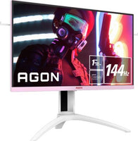 AOC Agon III AG273FXR - 27 Inch IPS, 1920 x 1080 Resolution, 144hz, Aspect Ratio 16:9, Display Bit Depth 8 bits, Wide Viewing Angle Gaming Monitor - Pink