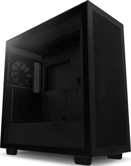 NZXT H7 AirFlow ATX Mid Tower Gaming Case, 360mm Radiator Support, Tempered Glass Side Panel, 2x 120mm Quiet Airflow Fans, Supports Vertical GPU Mounting, Black