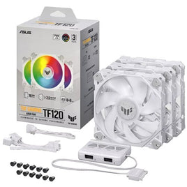 Asus TUF Gaming TF120 ARGB Triple Fan Kit Fan - White