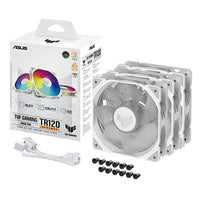 Asus TUF Gaming TR120 ARGB Reverse Blade Triple Pack Fan - White