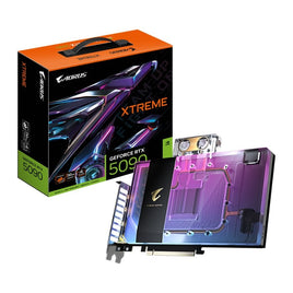 Gigabyte AORUS GeForce RTX 5090 XTREME WATERFORCE WB 32G Graphic Card - Black, DLSS 4