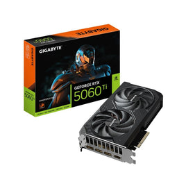 Gigabyte NVIDIA GeForce RTX 5060 Ti WINDFORCE 16G Graphic Card - Black, DLSS 4
