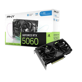 PNY GeForce RTX 5060 8GB GDDR7 OC Graphics Card, DLSS 4