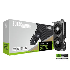 ZOTAC GAMING GeForce RTX 5070 Twin Edge 12GB Graphic Card - Black, DLSS 4