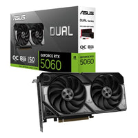 Asus Dual GeForce RTX 5060 OC 8GB GDDR7 Graphic Card - Black, DLSS 4