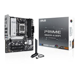 ASUS PRIME B840M-A WIFI AMD Micro-ATX Motherboard - Black