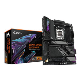 Gigabyte AMD X870E AORUS ELITE WiFi7 DDR5 AM5 ATX Motherboard - Black