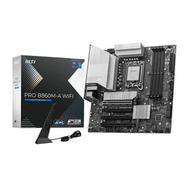 MSI PRO B860M-A WiFi DDR5 LGA 1851 Micro-ATX Motherboard - Black