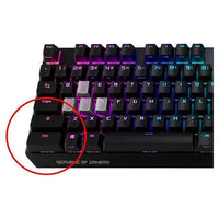 Asus ROG Strix Scope RGB Mechanical Gaming Keyboard with Cherry MX Red Switches, Aura Sync RGB Lighting, Quick-Toggle Shortcut, 2X Wider Ergonomic Ctrl Key for Greater FPS Precision - Black