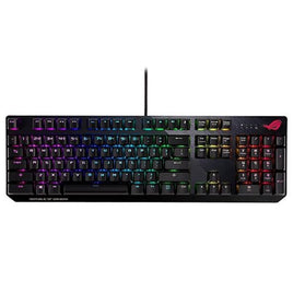 Asus ROG Strix Scope RGB Mechanical Gaming Keyboard with Cherry MX Red Switches, Aura Sync RGB Lighting, Quick-Toggle Shortcut, 2X Wider Ergonomic Ctrl Key for Greater FPS Precision - Black