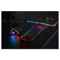 Asus ROG Strix Scope RGB Mechanical Gaming Keyboard with Cherry MX Red Switches, Aura Sync RGB Lighting, Quick-Toggle Shortcut, 2X Wider Ergonomic Ctrl Key for Greater FPS Precision - Black